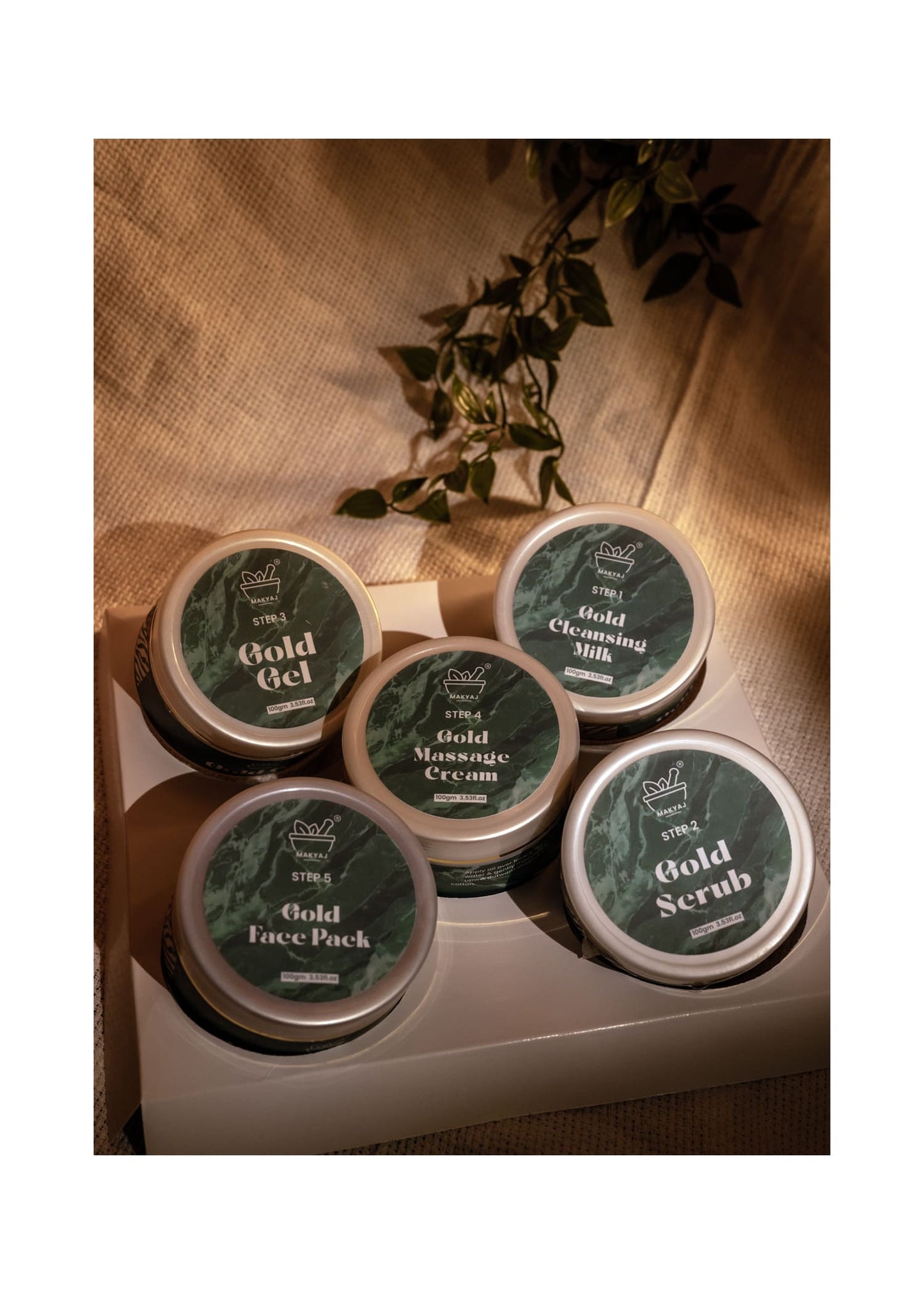 Golden Glow Facial Kit - 100GM by 5 = 500GM